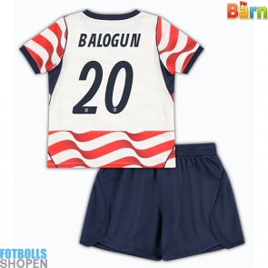 Billiga Förenta stater Folarin Balogun #20 Hemmatröja Barn VM 2026 Kortärmad (+ Korta byxor)